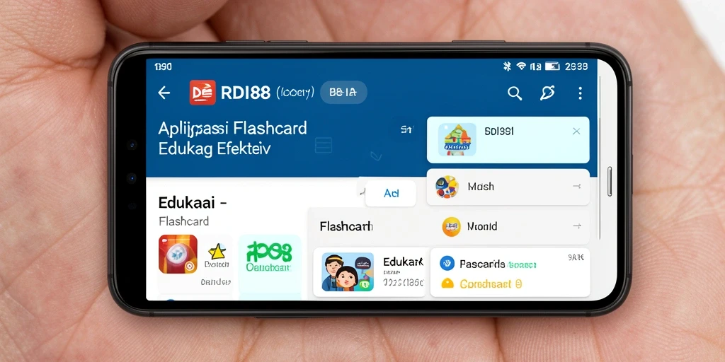 Tampilan antarmuka RDI88 dengan fungsi Flashcard yang intuitif.